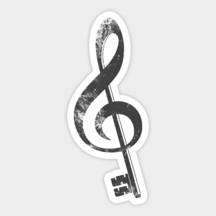 Music is the key. Sticker